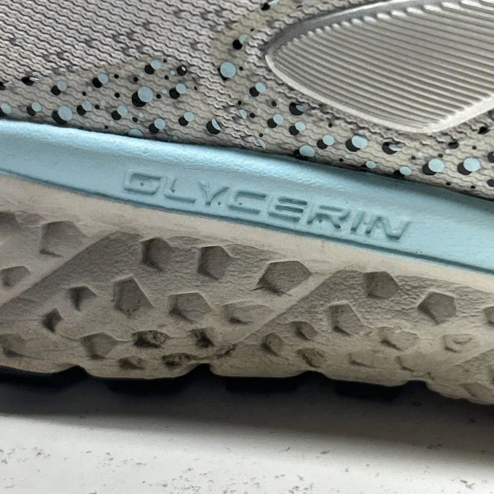 Brooks Glycerin 16 Women's Size 8.5 Running Shoes Gray Blue Athletic Sneakers